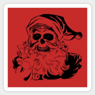 Skeleclaus (black) Sticker